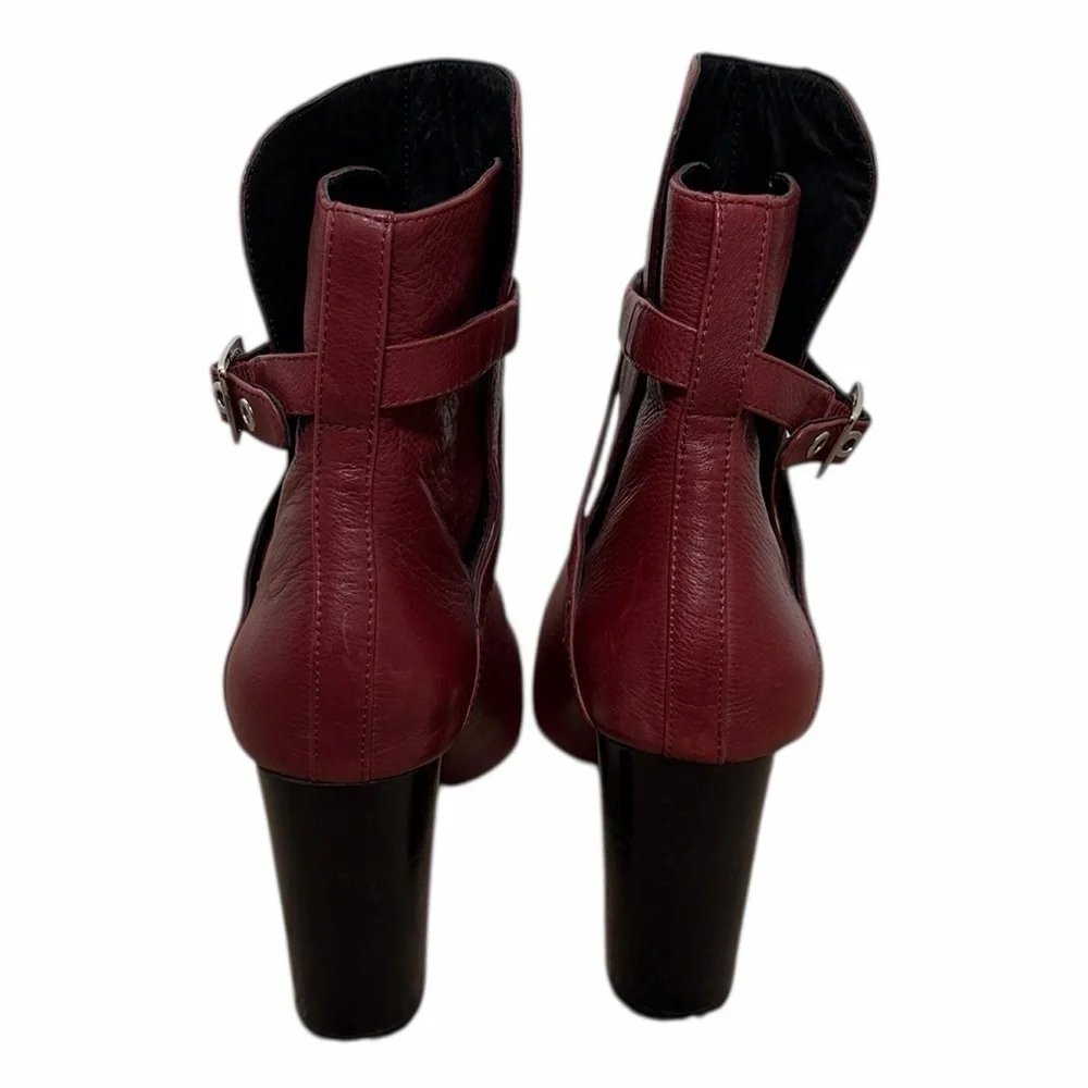 Paige Camille Boot Cabernet Leather Size 10 Wine Western Boho - Picture 8 of 9